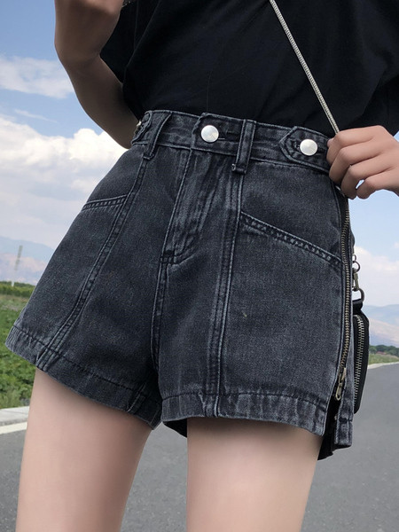 Model nou de blugi de dama in negru si albastru cu fermoar