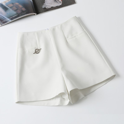 Pantaloni scurți moderni de damă cu element metalic