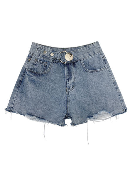 Model nou de blugi scurti de dama cu talie dreapta si talie inalta