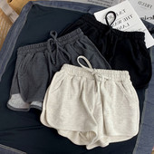 Pantaloni scurți cu legături și talie elastică