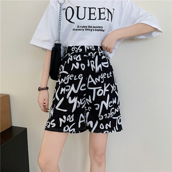 Ikdienas sieviešu platas bikses ar augstu vidukli