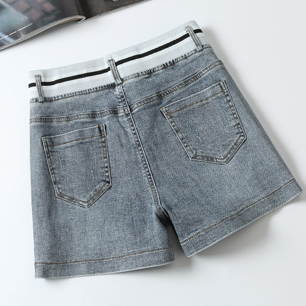 Blugi casual de dama cu talie elastica