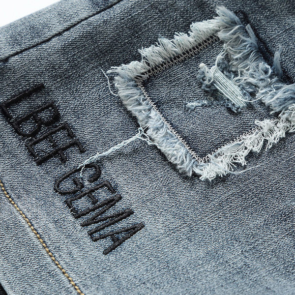 Blugi casual de dama cu talie elastica