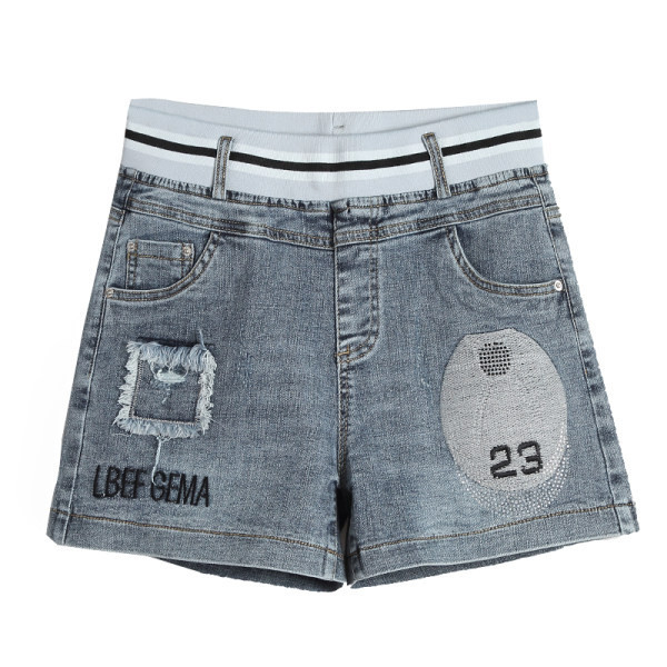 Blugi casual de dama cu talie elastica