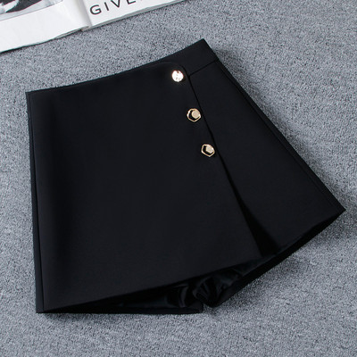 Fusta de dama neagra tip pantaloni scurti