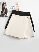 Pantaloni de fusta model nou pentru femei cu nasture si talie inalta