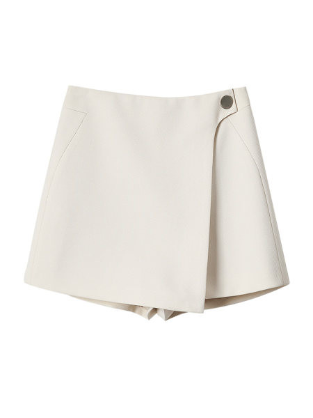 Pantaloni de fusta model nou pentru femei cu nasture si talie inalta