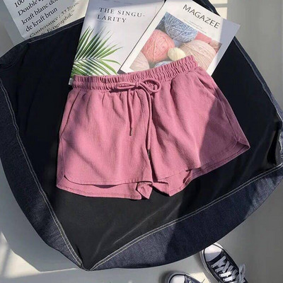 Pantaloni scurți casual din bumbac, cu talie elastică