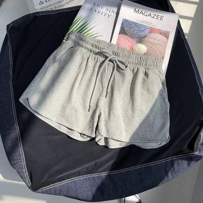 Pantaloni scurți casual din bumbac, cu talie elastică