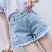 Model nou de pantaloni scurti de dama cu model rupt in mai multe culori