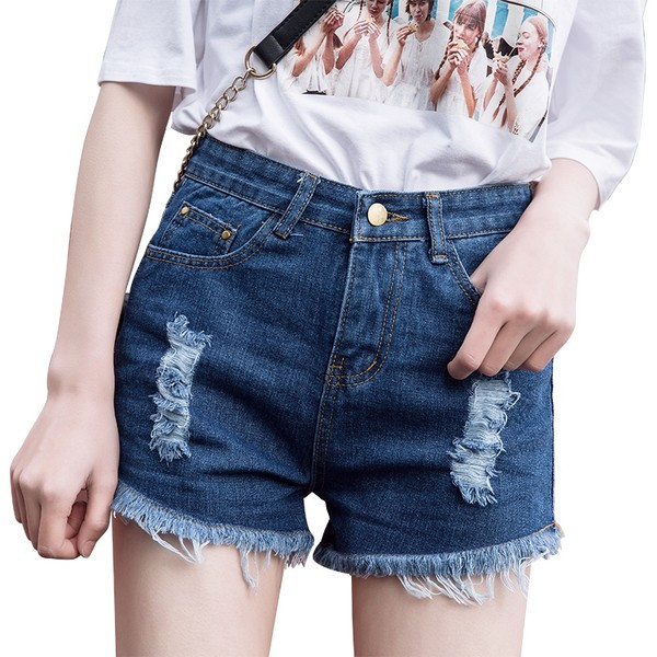 Model nou de pantaloni scurti de dama cu model rupt in mai multe culori