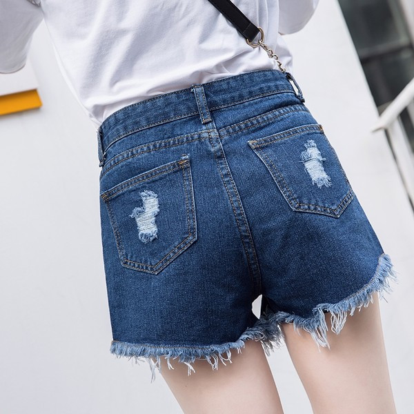 Model nou de pantaloni scurti de dama cu model rupt in mai multe culori