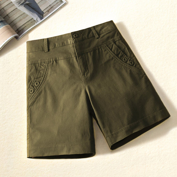 Pantaloni scurți de vară de damă cu buzunar