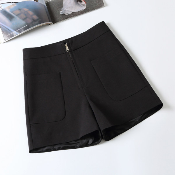 Pantaloni scurți de vară de damă cu fermoar și buzunare