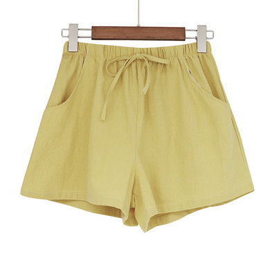 Pantaloni scurți de vară cu buzunare și talie elastică