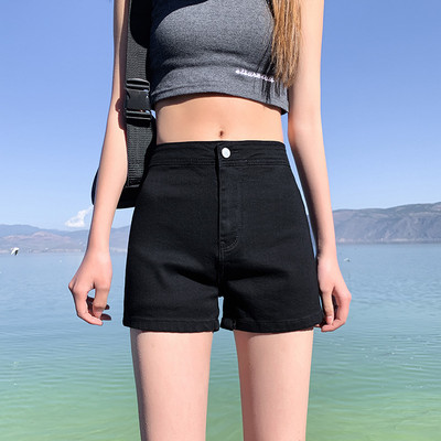 Pantaloni scurți casual de damă cu talie înaltă - trei culori