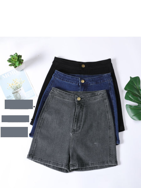 Pantaloni scurți casual de damă cu talie înaltă - trei culori