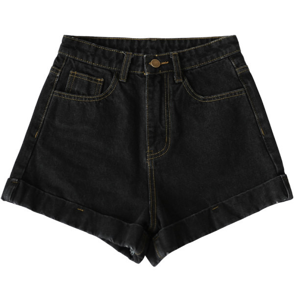 Pantaloni scurți din denim cu talie înaltă