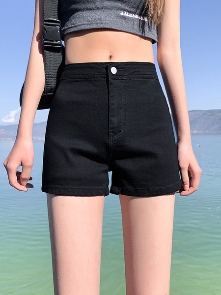 Model nou de pantaloni scurți de damă cu talie înaltă - trei culori