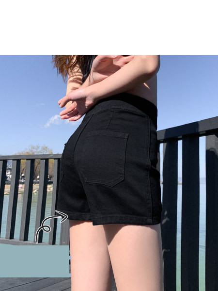 Model nou de pantaloni scurți de damă cu talie înaltă - trei culori