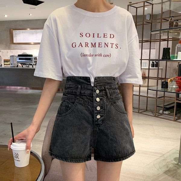 Blugi de dama cu nasturi - talie inalta