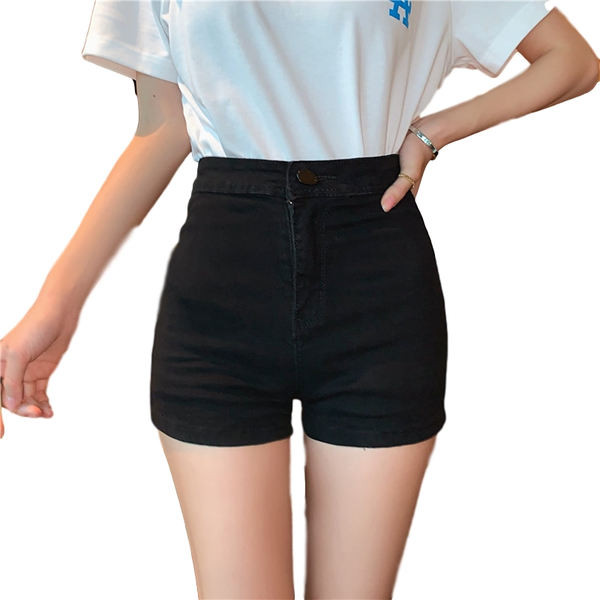 Blugi scurti cu talie înaltă pentru femei