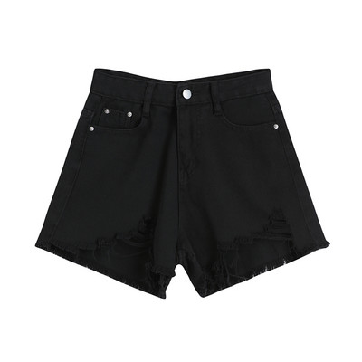 Blugi casual de dama cu motive rupte