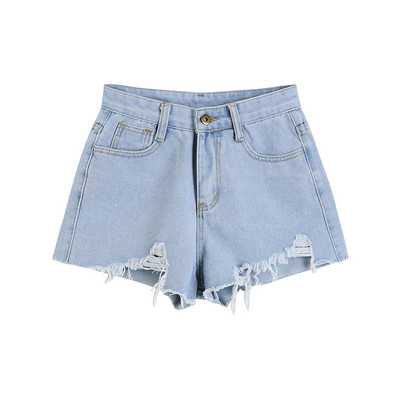 Blugi casual de dama cu motive rupte