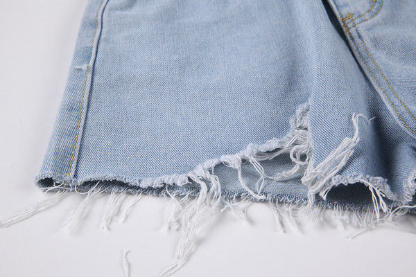 Blugi casual de dama cu motive rupte