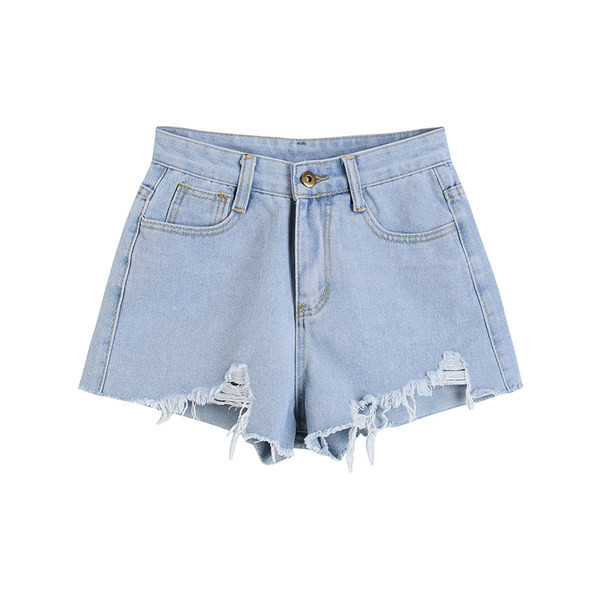 Blugi casual de dama cu motive rupte