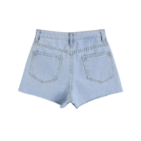 Blugi casual de dama cu motive rupte