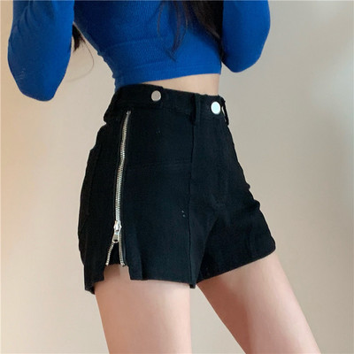 Pantaloni scurti de dama model nou cu fermoar - mai multe culori