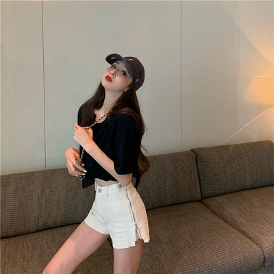 Pantaloni scurti de dama model nou cu fermoar - mai multe culori