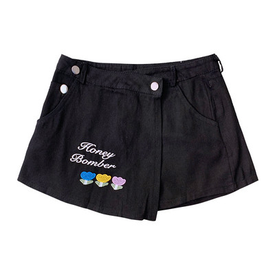 Fusta-pantaloni de dama moderni cu broderie in mai multe culori