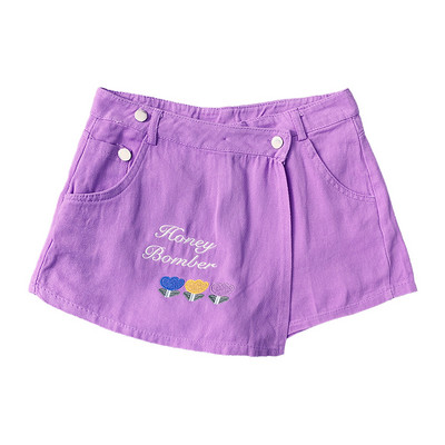 Fusta-pantaloni de dama moderni cu broderie in mai multe culori