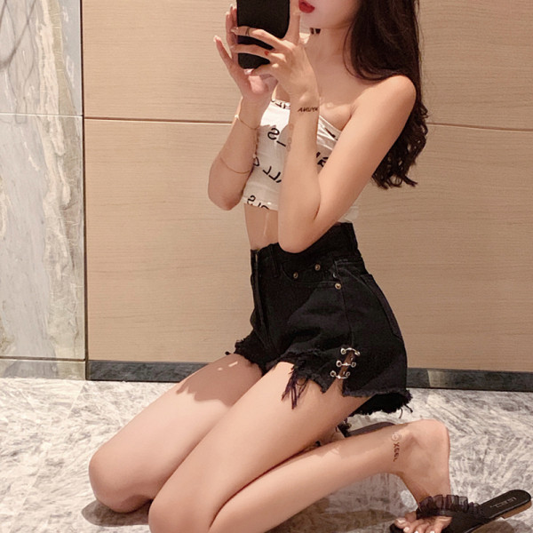 Model nou de blugi scurti rupti puternic pentru vara