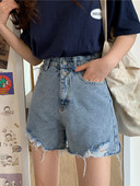 Model nou de blugi scurti de vara cu motive rupte