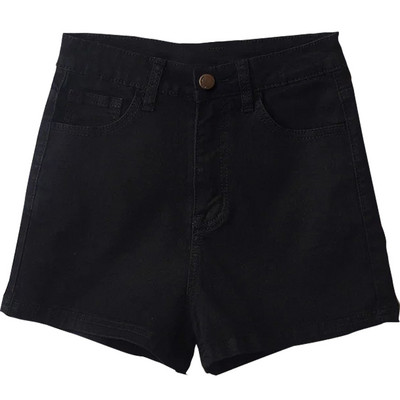 Model nou de pantaloni scurți de damă cu talie înaltă - albastru și negru