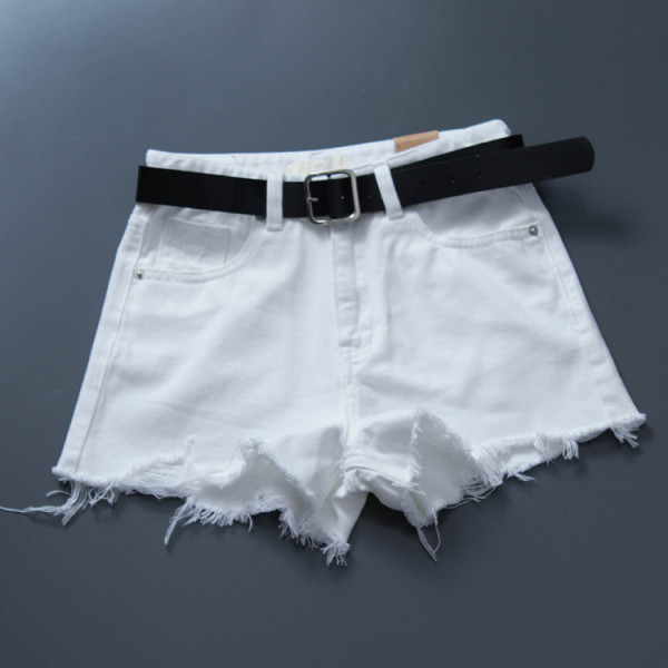 Model nou de pantaloni scurți din denim cu elemente rupte - mai multe culori