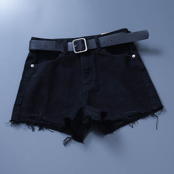 Model nou de pantaloni scurți din denim cu elemente rupte - mai multe culori