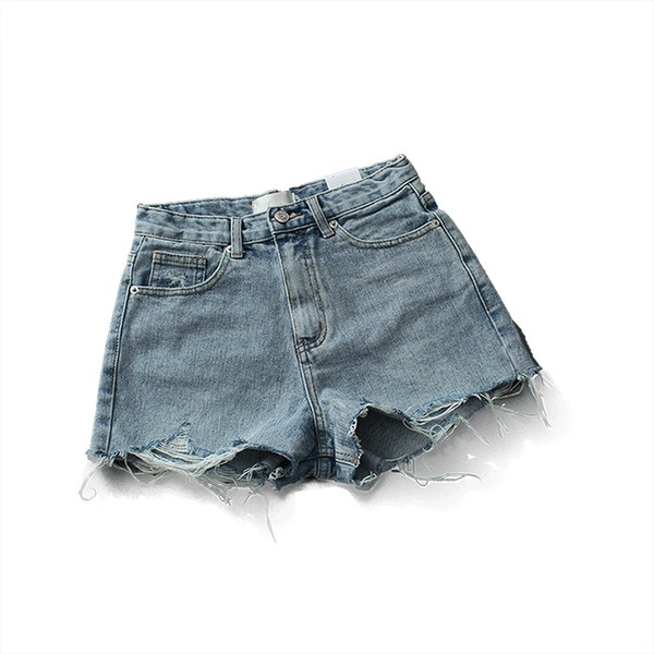 Model nou de pantaloni scurți din denim cu elemente rupte - mai multe culori