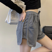 Pantaloni scurți casual, cu talie elastică