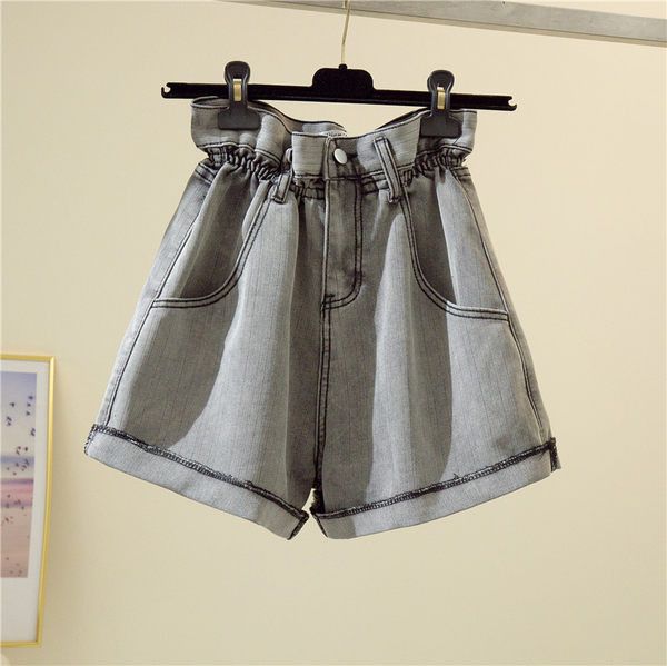 Blugi scurti de dama cu talie inalta