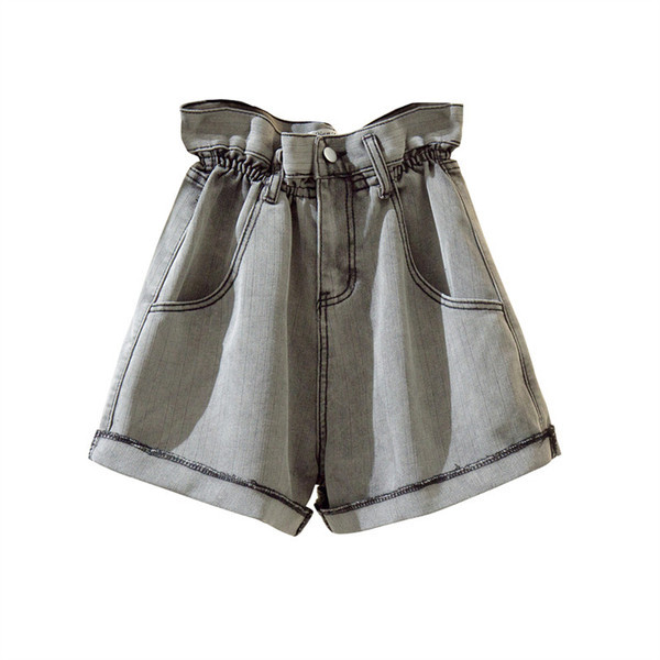 Blugi scurti de dama cu talie inalta