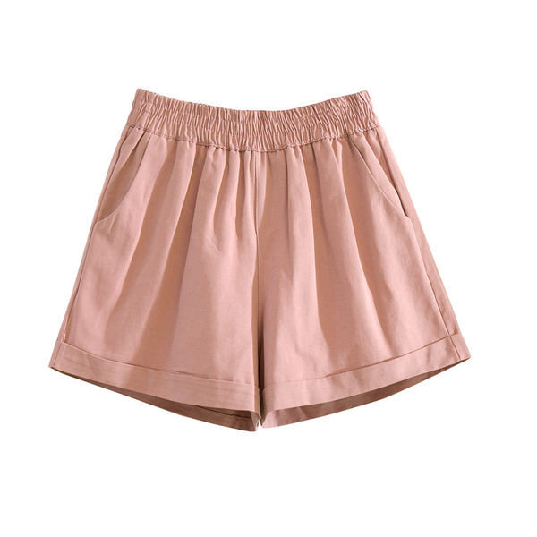 Pantaloni scurți casual dama cu elastic si buzunare