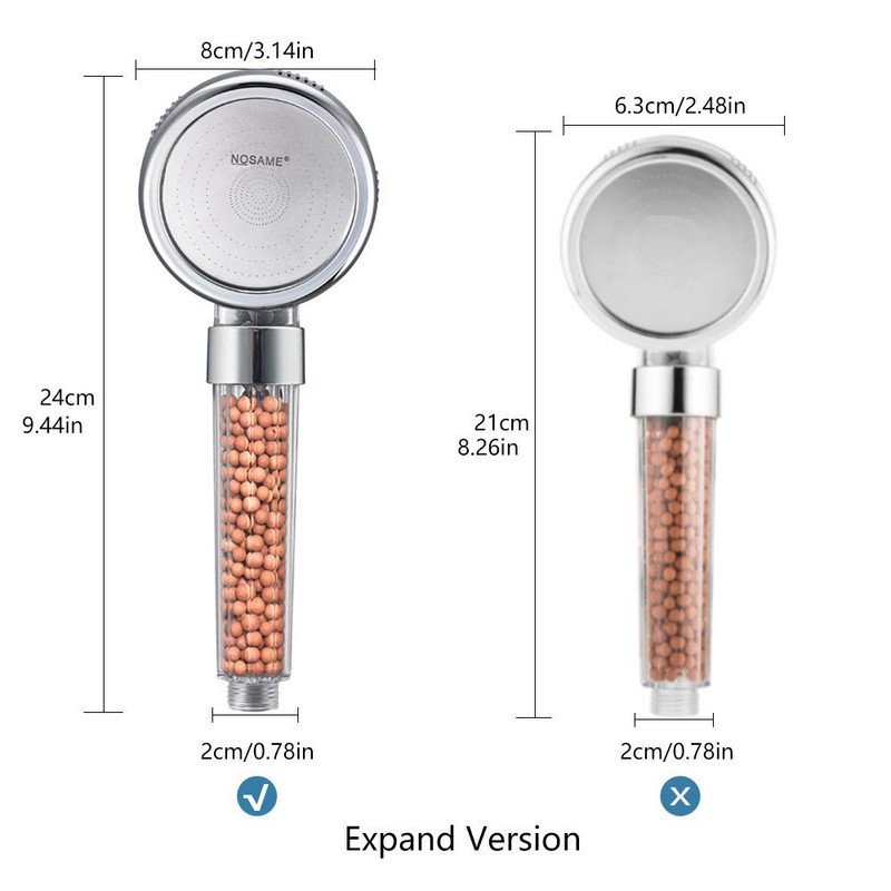 Cap de dus cu ioni negativi si duza