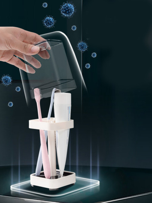 Puodelių laikiklis tinkamas dantų šepetėliui ir dantų pastai