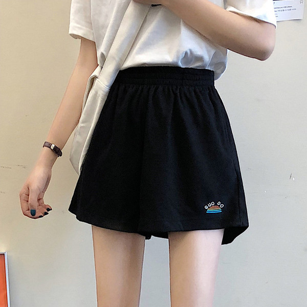 Pantaloni scurți casual, cu talie elastică