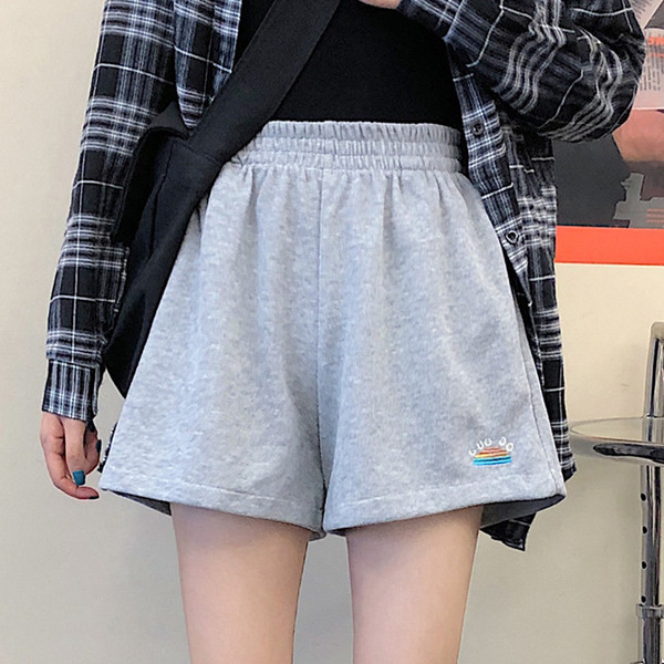 Pantaloni scurți casual, cu talie elastică