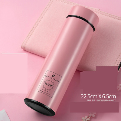 Išmanus termoso puodelis, rodantis skysčio temperatūrą